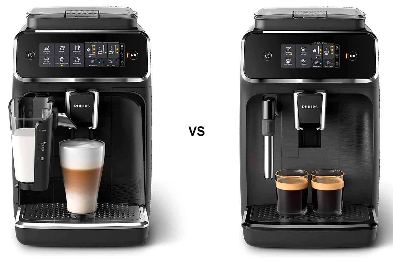 philips coffee machine 2200 vs 3200