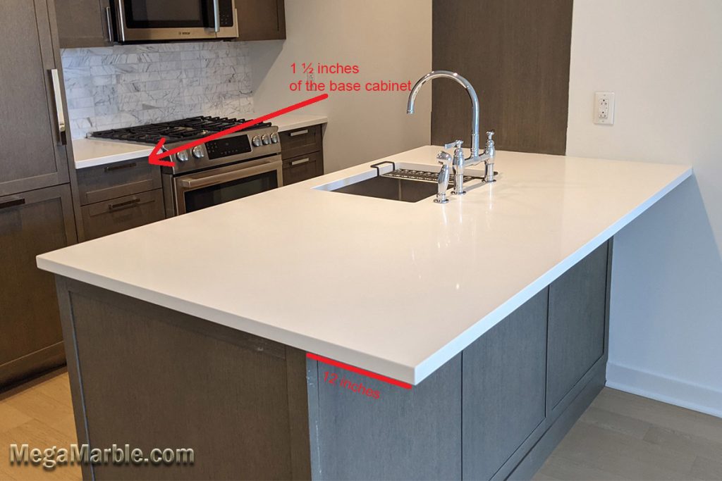 How Much Of An Overhang On A Kitchen Island