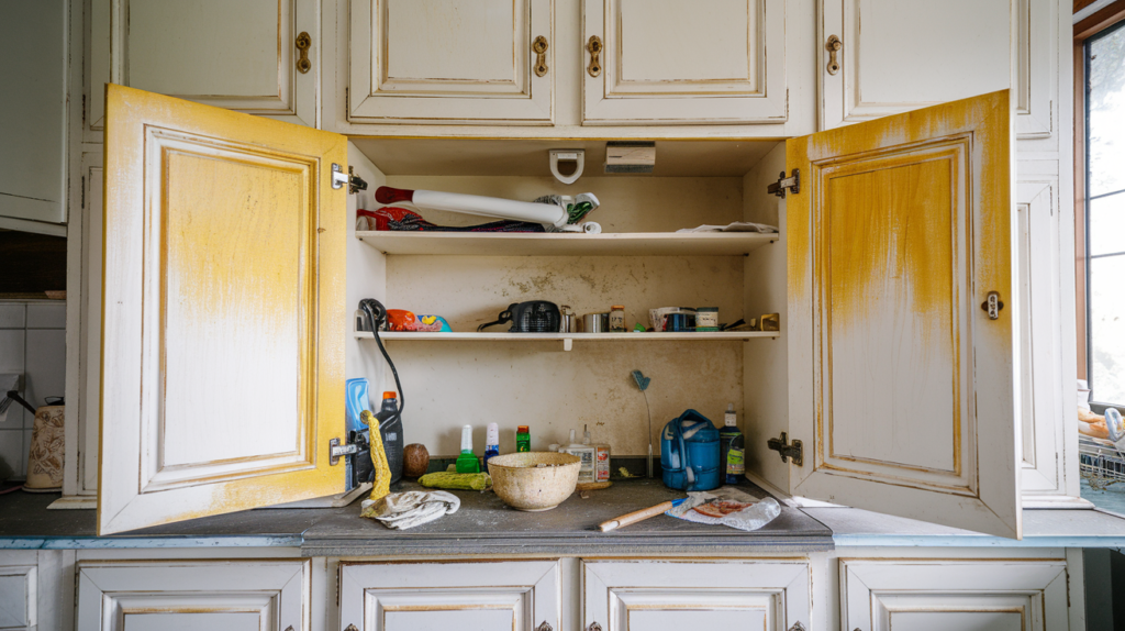 How To Clean White Kitchen Cabinets That Have Yellowed
