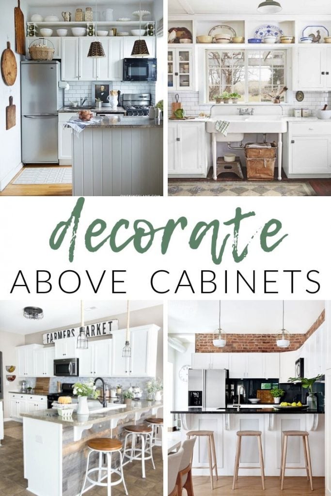 How To Decorate Above Kitchen Cabinets